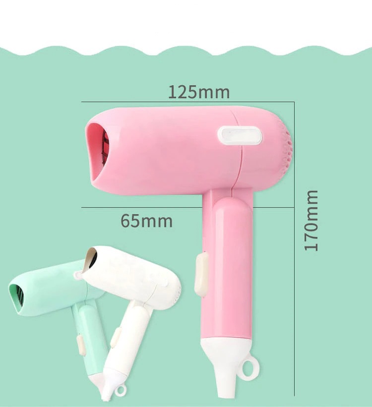 1400W Mini Hair Dryer Foldable House Thermostatic Air Collecting Traveler Blower