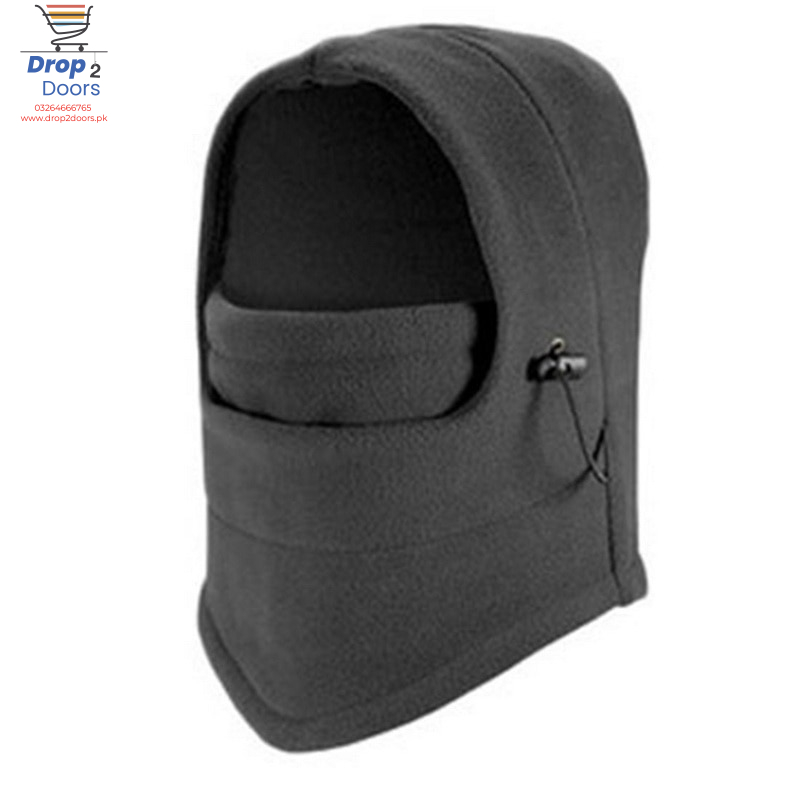6 In 1 Unisex Winter Fleece Thermal Balaclava Ski Snood Hood Neck Warmer Hat
