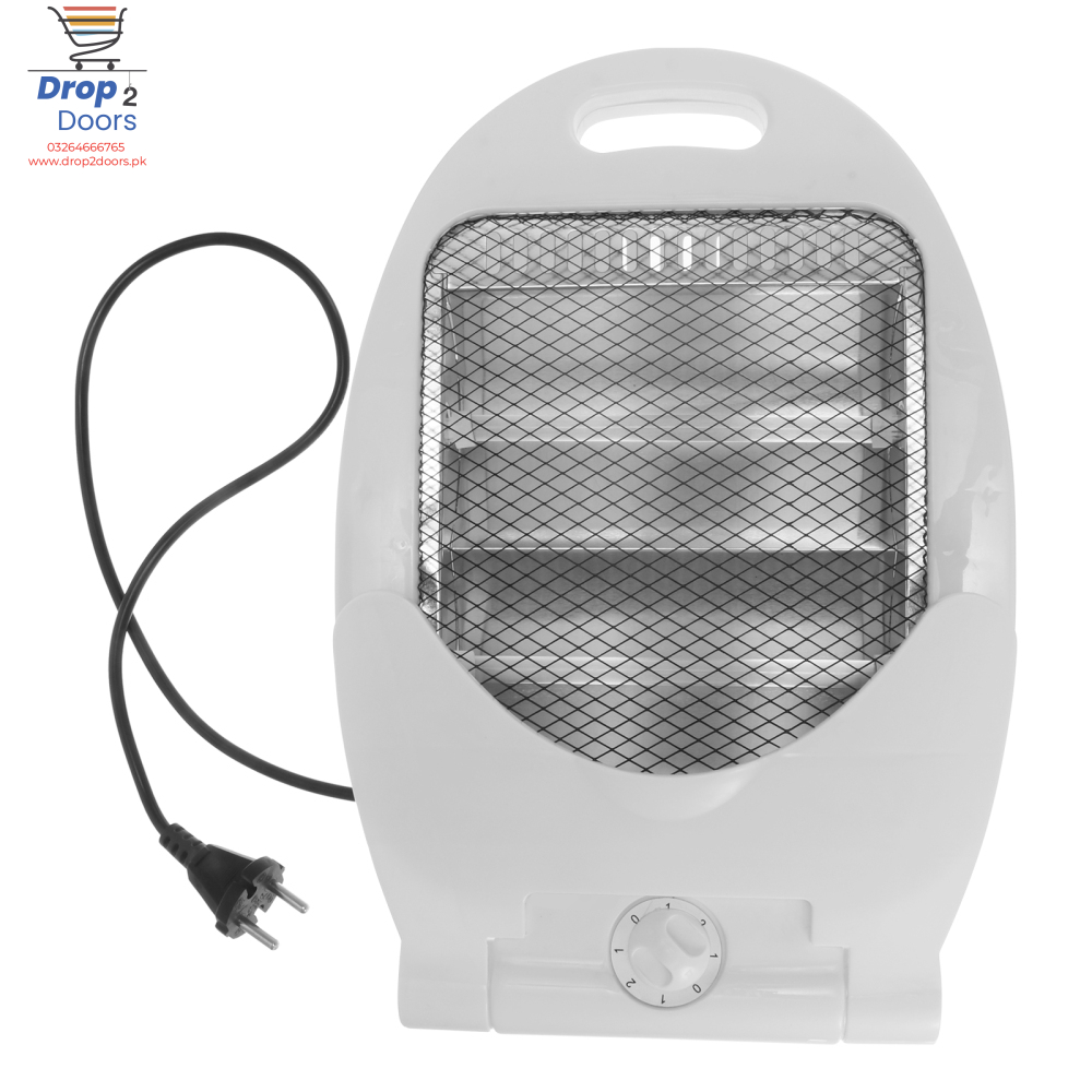 800W Instant Heating Portable Electric Quartz Heater With Auto Tip-Over Protection
