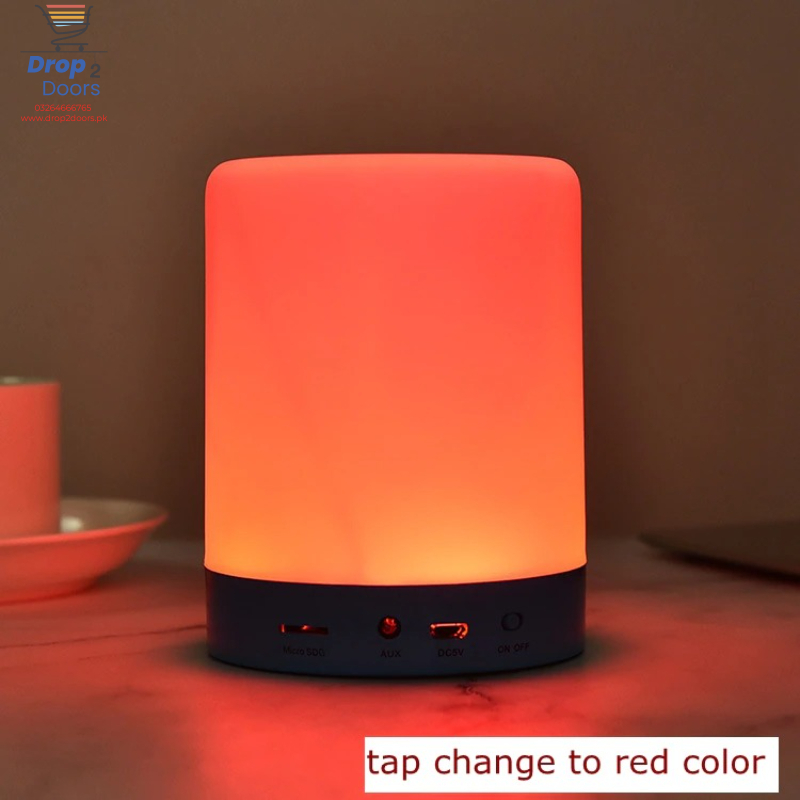 CL-671 Portable Touch Lamp With Bluetooth High Stereo Wireless Speaker And Hands-Free Calling Function