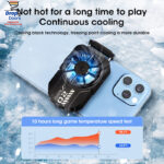 DLA2 Portable Mobile Phone Radiator Phone Cooling Fan For PUBG