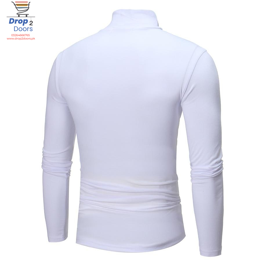 Womens/Mens Winter Warm Long Sleeve High Neck Pullover Top