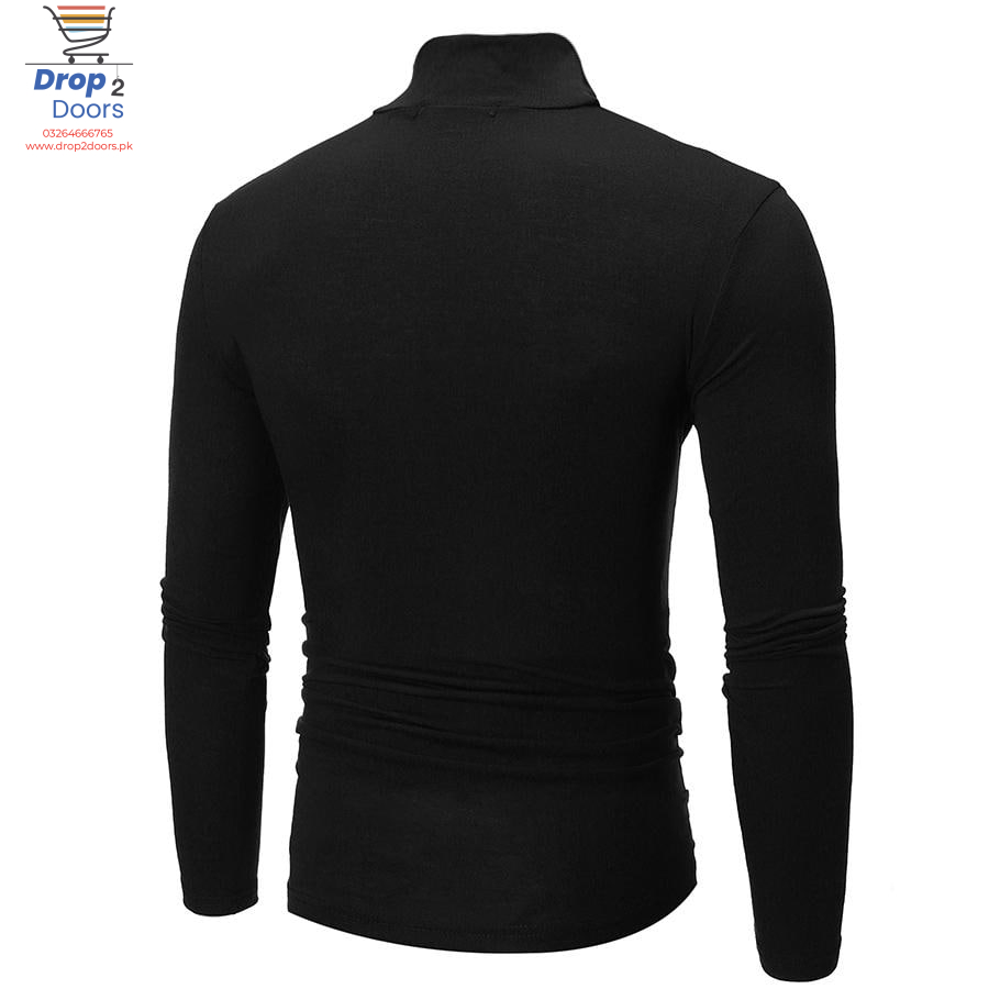 Womens/Mens Winter Warm Long Sleeve High Neck Pullover Top