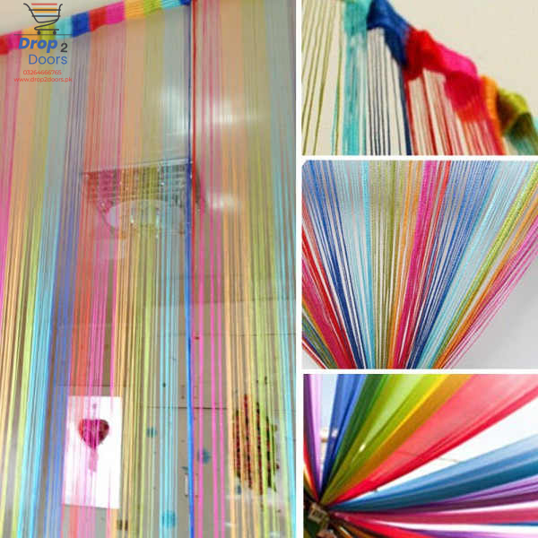 100cmX200cm Glitter Tassel Curtain String Door Room Panel Divider Window Decorative