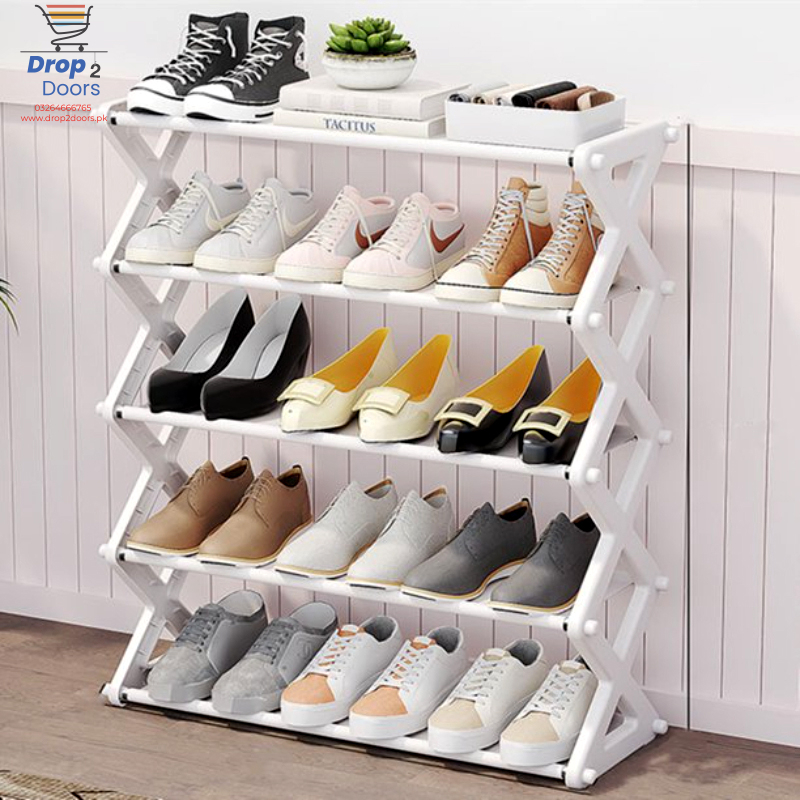 5 layers Foldable Fashion Shoe Organizer Stand