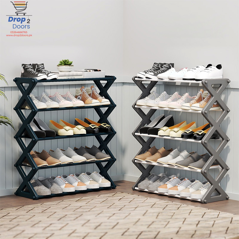 5 layers Foldable Fashion Shoe Organizer Stand
