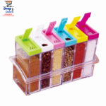 6 PCs Plastic Spice Shaker Seasoning Boxes Plastic Storage Container