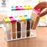 6 PCs Plastic Spice Shaker Seasoning Boxes Plastic Storage Container