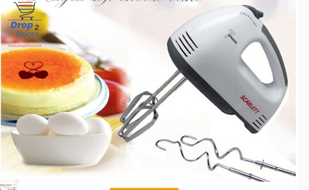 Electric Hand Mixer Machine With 7 Speed Hand