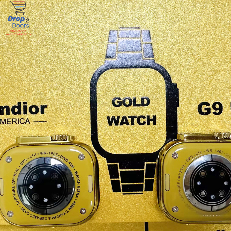 Fendior American Gold Edition G9 Ultra Pro Series 8 Smart Watch With 3 Extra Straps