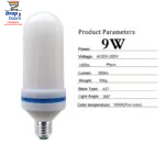 Flame Lamp E27 LED Fire Effect Bulb Home Decoration Night Light