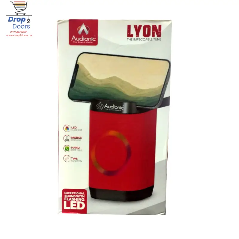 LYON Portable Mobile Speaker with Exceptional Sound and Flashing LED