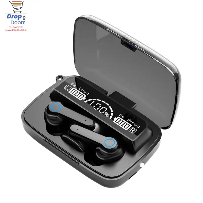M19 TWS Touch Control Wireless Bluetooth 5.1 Earbuds With Microphone And Flashlight
