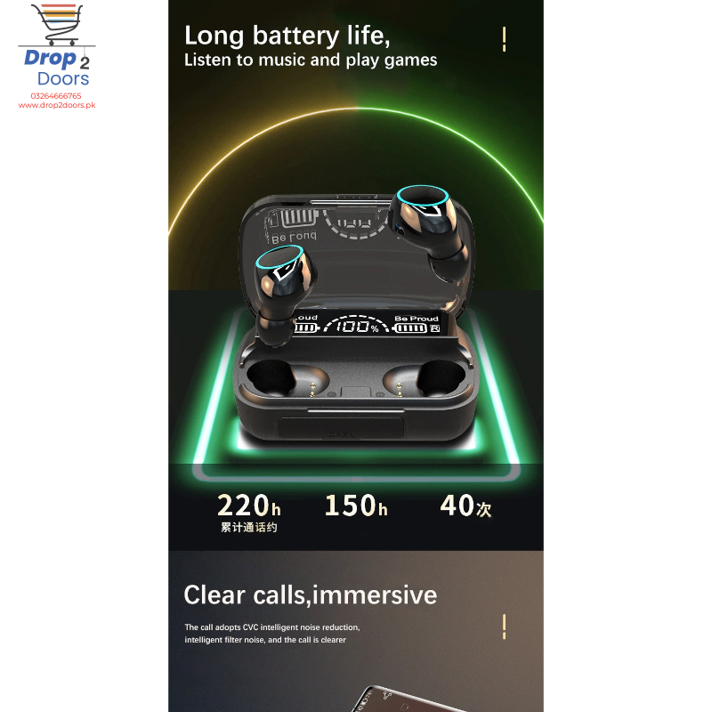 M30 TWS Bluetooth 5.2 Smart Touch Control Wireless Earbuds