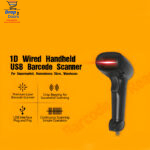 Master IT K112J High-Quality 1D Wired Handheld Laser Barcode Scanner – 200 ScansSec