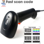 Master IT K112J High-Quality 1D Wired Handheld Laser Barcode Scanner – 200 ScansSec