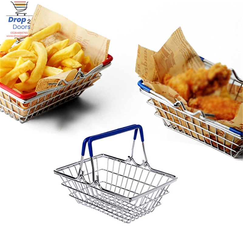 Mini Multi-Purpose Portable Stainless Steel Hand Carry Fry Basket