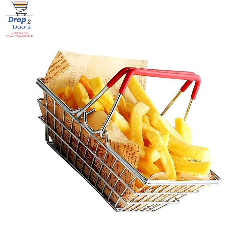 Mini Multi-Purpose Portable Stainless Steel Hand Carry Fry Basket