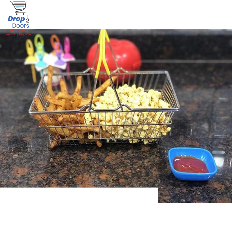 Mini Multi-Purpose Portable Stainless Steel Hand Carry Fry Basket