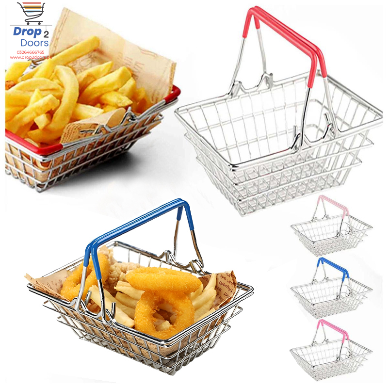 Mini Multi-Purpose Portable Stainless Steel Hand Carry Fry Basket