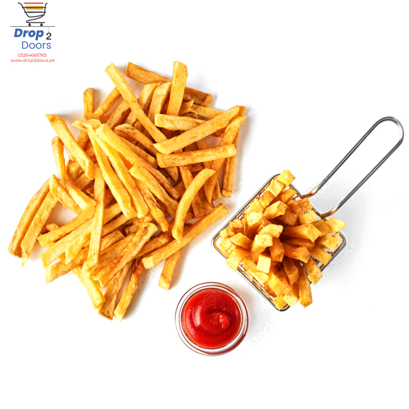 Mini Square Multi-Purpose Stainless Steel French Fries Serving Basket