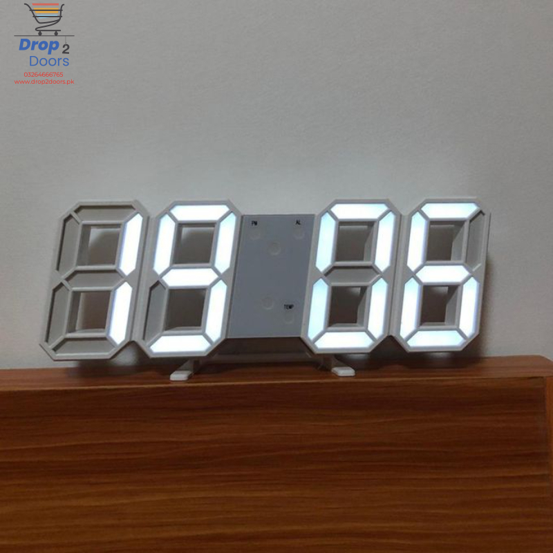 Multi-Functional Modern Design 3D LED Digital Clock