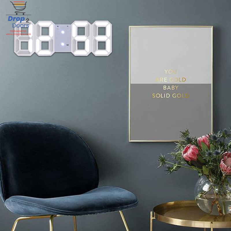 Multi-Functional Modern Design 3D LED Digital Clock