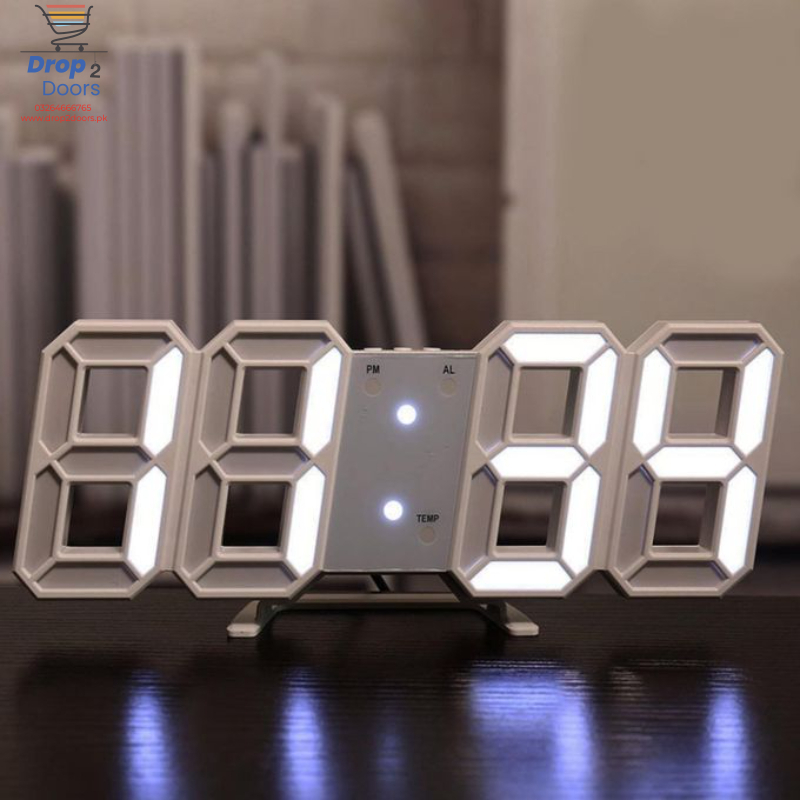 Multi-Functional Modern Design 3D LED Digital Clock