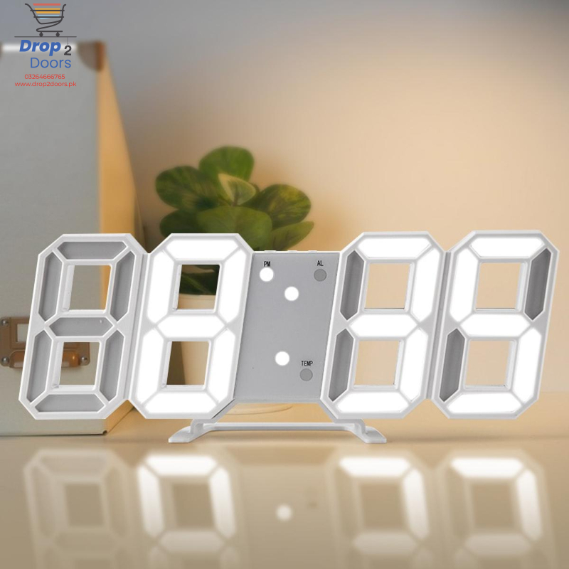 Multi-Functional Modern Design 3D LED Digital Clock