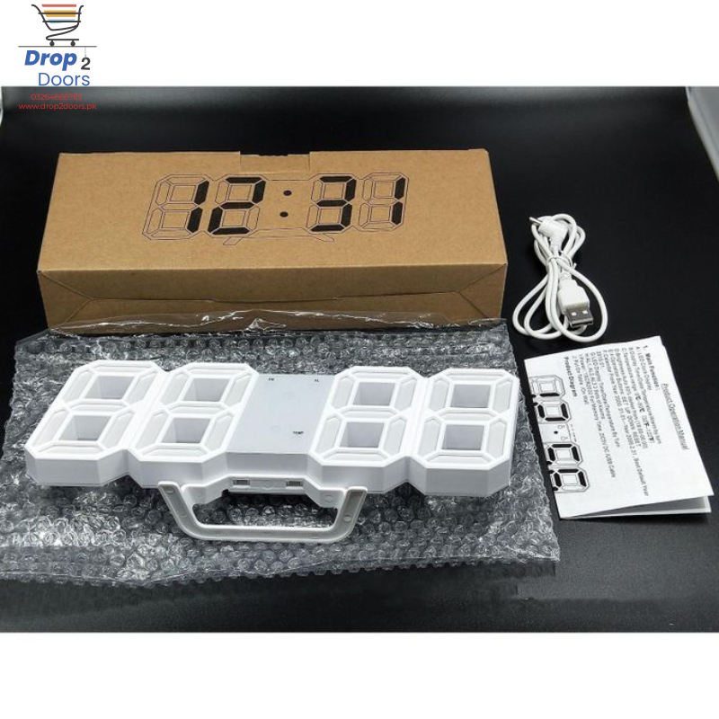 Multi-Functional Modern Design 3D LED Digital Clock
