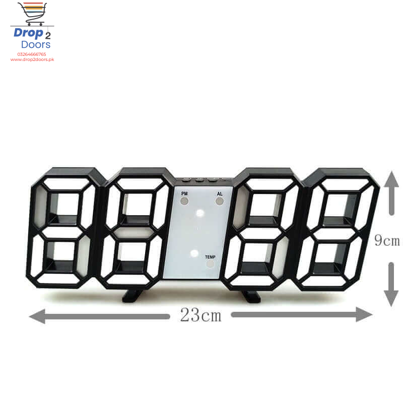 Multi-Functional Modern Design 3D LED Digital Clock