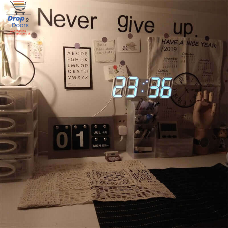 Multi-Functional Modern Design 3D LED Digital Clock