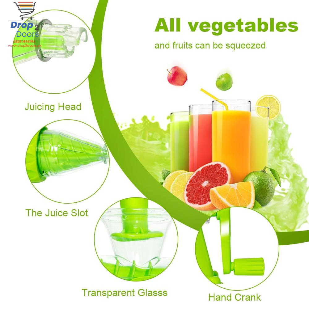 Manual Hand Juicer Fruit Vegetable Extractor Portable