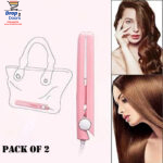 Pack Of 2 Best Quality Mini Portable Hair Straighteners With Plastic Cases