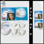 Pack Of 2 Pairs Snap-On Smile Custom Fit Perfect Smile Veneers In 3 Easy Steps