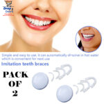 Pack Of 2 Pairs Snap-On Smile Custom Fit Perfect Smile Veneers In 3 Easy Steps