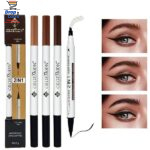 Gegemoon Waterproof 2 In 1 Long Lasting Liquid Eyeliner & Liquid Eyebrow Pencil