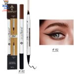Gegemoon Waterproof 2 In 1 Long Lasting Liquid Eyeliner & Liquid Eyebrow Pencil